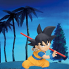 プライズ ドラゴンボールDAIMA パネル付きミニフィギュア 孫悟空 未開封