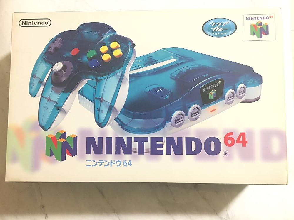 ニンテンドウ64 NINTENDO64 クリアブルー