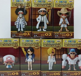 ワンピース ワールドコレクタブルフィギュア FILM GOLD vol.1 全種セット 未開封