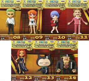 ワンピース ワールドコレクタブルフィギュア FILM GOLD vol.2 全種セット 未開封