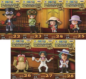ワンピース ワールドコレクタブルフィギュア FILM GOLD vol.4 全種セット 未開封