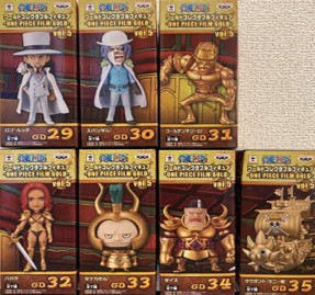 ワンピース ワールドコレクタブルフィギュア FILM GOLD vol.5 全種セット