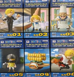 ワンピース ワールドコレクタブルフィギュア HISTORY OF SANJI 全種セット 未開封