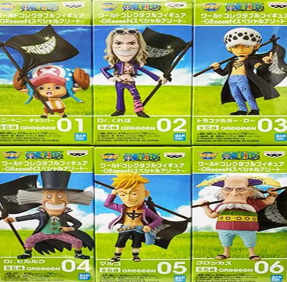 ワンピース ワールドコレクタブルフィギュア GReeeeN スペシャルアート 全種セット 未開封