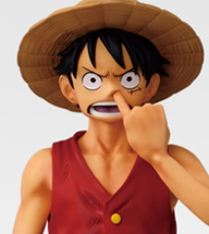 一番くじ MONKEY.D.LUFFY 冒険の記憶と未来への航路 B賞 モンキー・D・ルフィ MASTERLISE 鼻ほじver